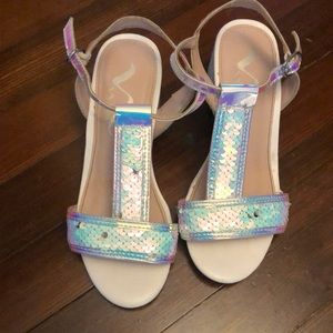 GUC Nina cushioned sequin dress shoes